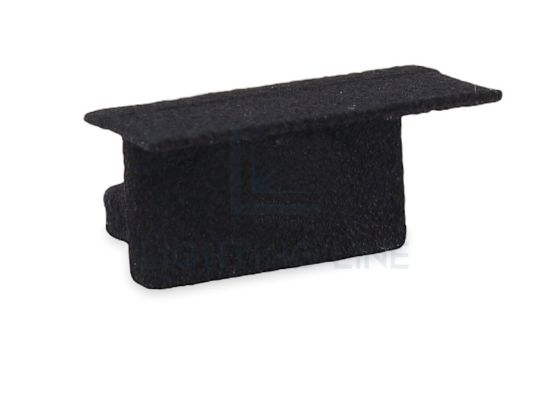 Imagen de Tapa negra para perfil en aluminio empotrado RE15-16