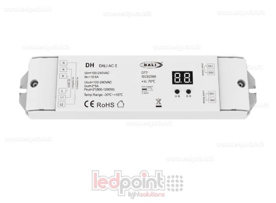 Imagen de Interruptor de red DALI, 2 canales de 5 A, 100–240 V CA