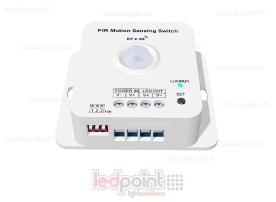 Imagen de Interruptor con sensor de movimiento PIR, 6A*12-24V/4A*36-48V, RF2.4GHz