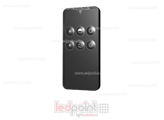 Imagen de Mando a distancia de 6 teclas monocromo, 1 zona RF 2,4G, negro