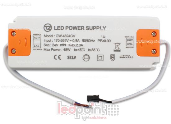 Imagen de Fuente de alimentación ultra thin 48W 24V con cables