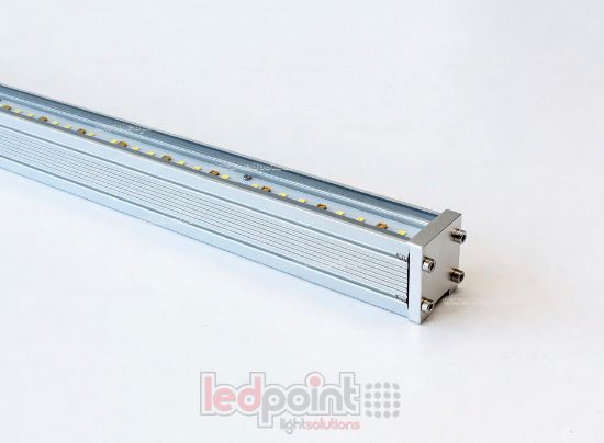 Imagen de Barra LED para cultivo de 1 metro con 108 LED (36 LED UV de 305-315 nm y 72 LED blancos de 3800-4200 K), 23 W + 23 W, controlador ZigBee de 48 V, 1 metro de cable de alimentación