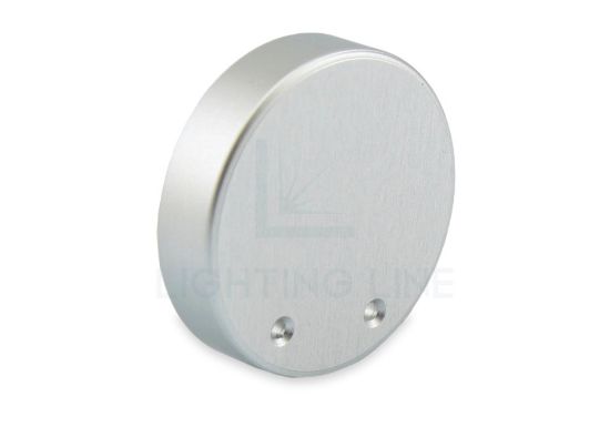 Imagen de Tapón metálico gris para perfiles redondos NE01-14 y NE02-15