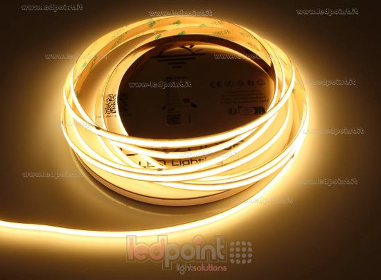 Imagen de Tira LED COB 10m blanco cálido 2700K CRI Ra>90 480LEDs/m 24V 7,5W/m con control de corriente