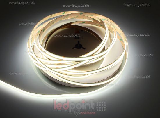 Imagen de Tira LED COB 10m blanco cálido 4000K CRI Ra>90 480LEDs/m 24V 7,5W/m con control de corriente