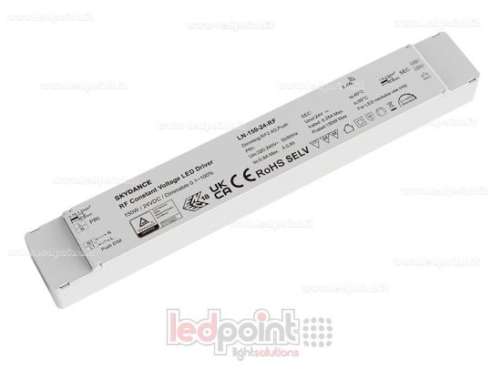 Imagen de Fuente de alimentación RF de 150 W, 24 V, inalámbrica, regulable por pulsador
