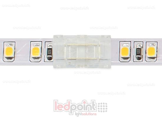 Imagen de Conector transparente de 2 pines para la unión de tiras LED con PCB de 8mm