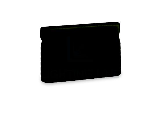 Imagen de Tapa negra de plástico para perfil SL12-16