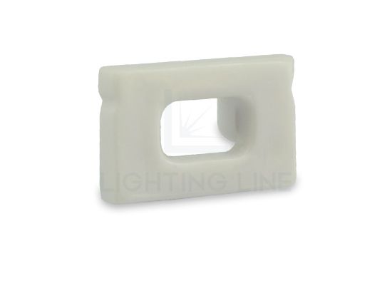 Imagen de Tapa gris de plástico con agujero para perfil PR-SL12-16