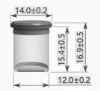 Imagen de Sensor de doble apertura de puertas/hojas, 12-24 V, 1 canal, 3 A, control de canal