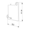 Imagen de Tapón de chapa galvanizada para perfil de aluminio para placas de yeso DW01-03