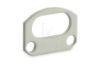 Imagen de Tapón de chapa pintado de blanco para perfil de aluminio SL20-20 con orificio
