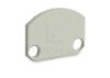 Imagen de Tapón de chapa pintado en blanco para perfil de aluminio SL20-20