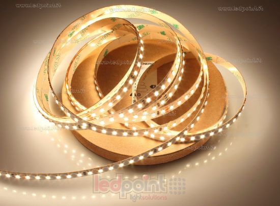 Imagen de Tira LED 5m blanco cálido 3000K 3step 2835 140led/m 24V 11,5W/m CRI Ra>90 con pista de señal para sensor táctil metálico