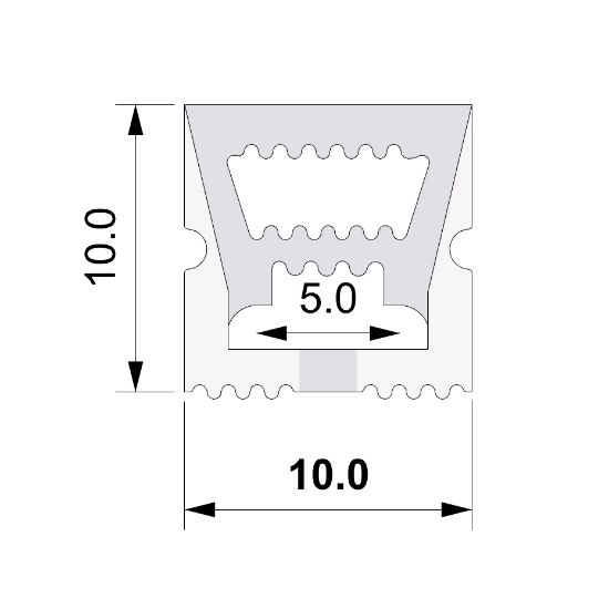 Imagen de Tubo Neon Flex 10x10mm 1m