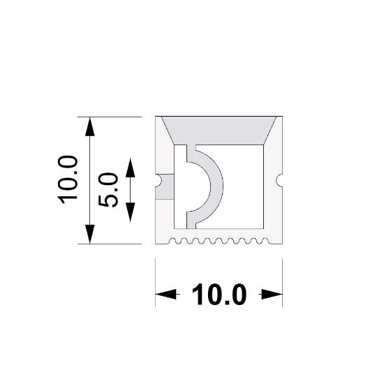 Imagen de Led Neon Flex 10x10mm 1m