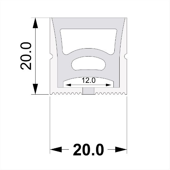 Imagen de Led Neon Flex 20x20mm 1m