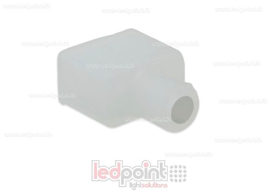 Imagen de Tapa final con agujero para el cable de alimentación para Led Neon Flex 6mm