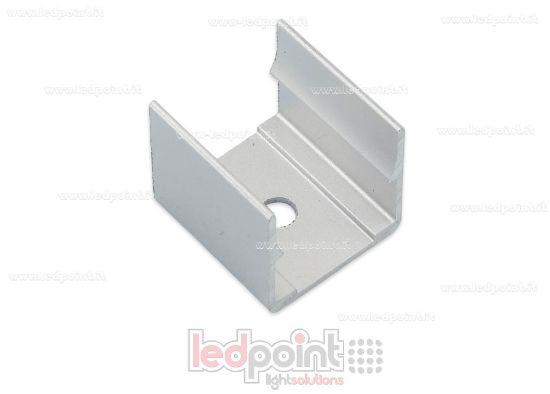 Imagen de Clip de aluminio para fijar para Led Neon Flex 16x16mm