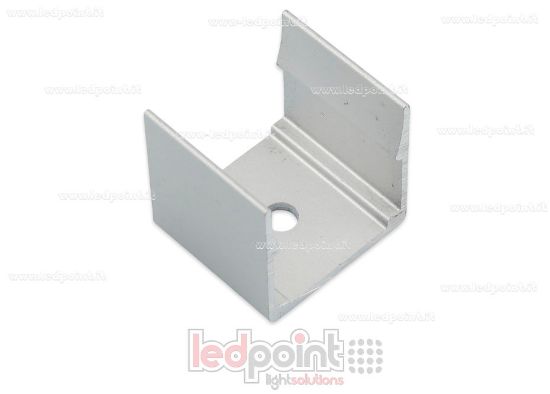 Imagen de Clip de aluminio para fijar para Led Neon Flex 20x20mm