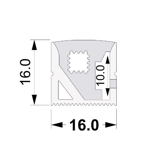 Imagen de Led Neon Flex 16x16mm 1m