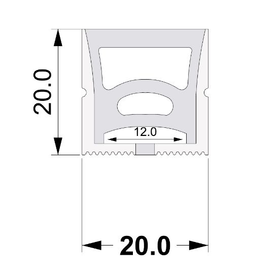 Imagen de Led Neon Flex 20x20mm 1m