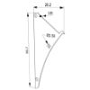 Imagen de Tapón de chapa galvanizada para perfil de placas de yeso DW09-01