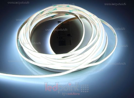 Imagen de Tira de led COB 10m blanco frío 6000K CRI Ra>93 400led/m 24V PCB 5mm 11W/m