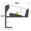 Imagen de Perfil de aluminio para estantería