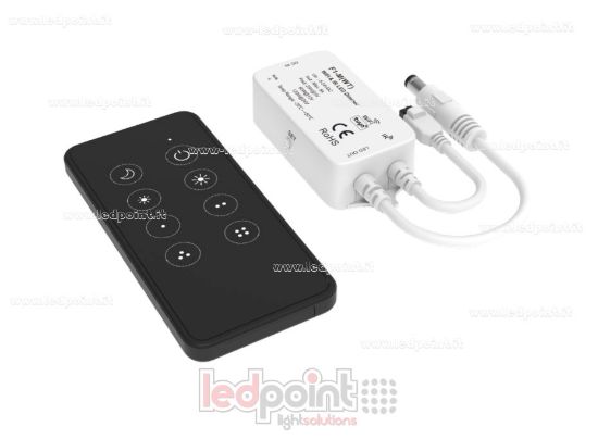 Imagen de Kit de control WiFi con regulador de intensidad para tiras LED monocromáticas, 1 canal*5 A, 5-24 V CC