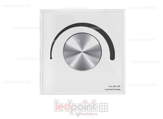 Imagen de Panel de control de pared, regulador WiFi 0/1-10V, 100-240VAC, 3A (CA), blanco