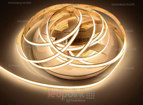 Imagen de Tira led 5m blanco cálido 3000K CRI>90 480leds/m 12V 4,8W/m PCB 8mm control de corriente