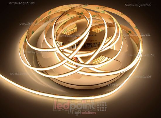 Imagen de Tira led 5m blanco cálido 3000K CRI>90 480leds/m 12V 2,4W/m PCB 8mm control de corriente