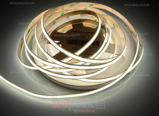 Imagen de Tira led 5m blanco 4000K CRI>90 480leds/m 12V 2,4W/m PCB 8mm control de corriente