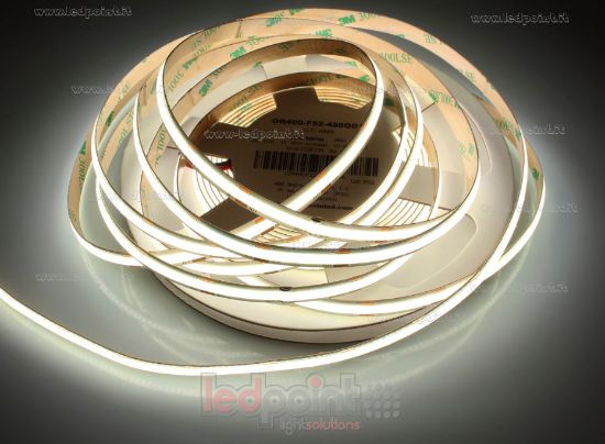 Imagen de Tira led 5m blanco 4000K CRI>90 480leds/m 12V 4,8W/m PCB 8mm control de corriente