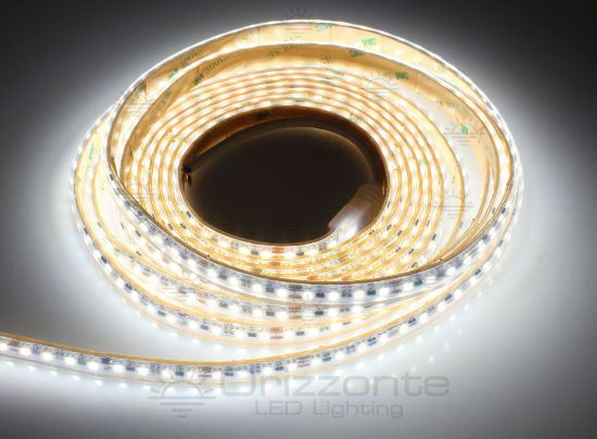 Imagen de Tira de led 5m blanco 4000K 3step 2835 120led/m 12V 4,8W/m control de corriente, IP65 tubo de silicona extruído bordes llenos interior vacío