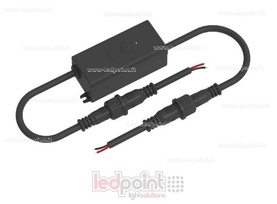 Imagen de Mini controlador LED por radiofrecuencia para regulación de intensidad, IP67, 12/24 V, 1 canal, 3 A/canal