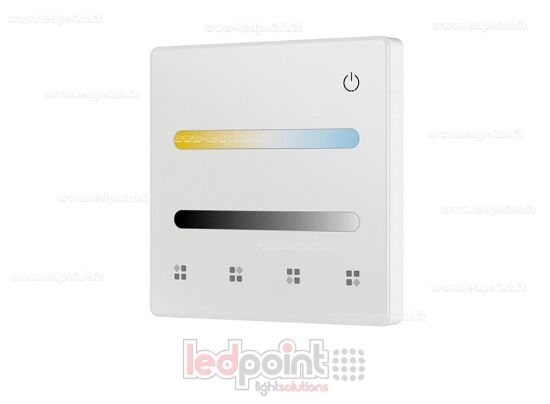 Imagen de Mando a distancia de pared CCT a pilas, blanco, 4 zonas RF 2,4 GHz