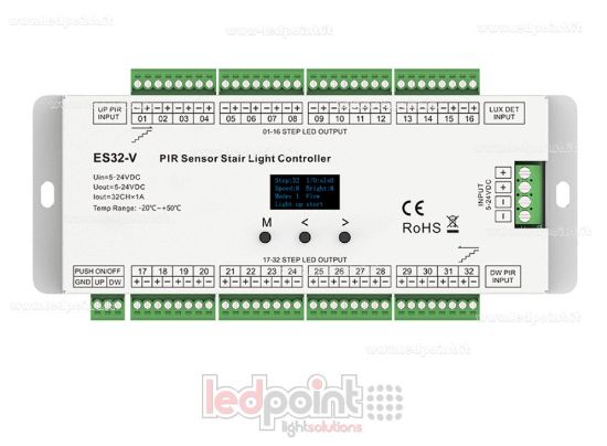 Imagen de Sensor dual PIR + controlador con dos pulsadores para báscula de 32 divisiones, 5-24 V CC