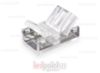 Imagen de Conector para tiras LED y COB de PCB de 10mm, 2 pines y cable cavo, versión reducida transparente