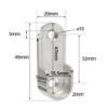 Imagen de Soporte metálico para el montaje de perfiles de aluminio WB01-00