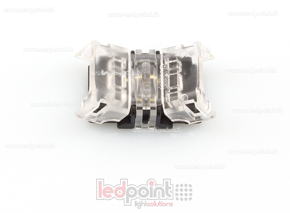 Conector transparente para la conexión de tiras 2835 y 3528 monocromáticas (PCB 8mm) C3M-CST-CST-h1