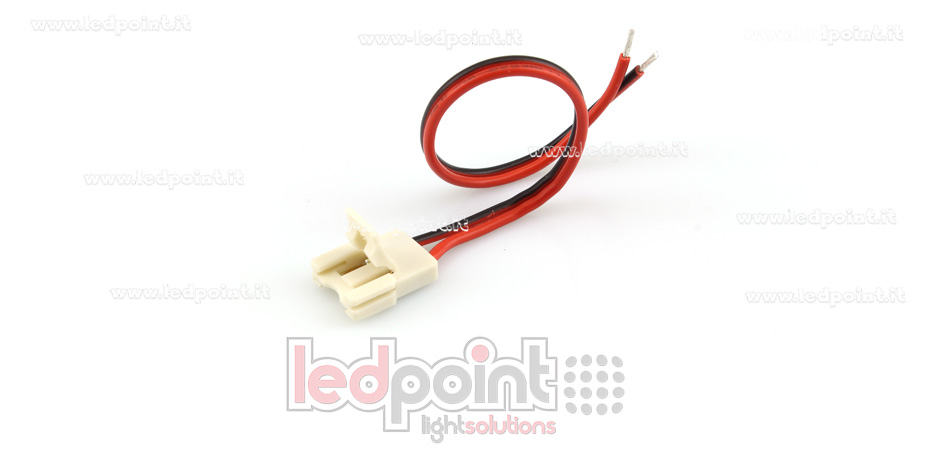 Conector con cable de 14cm para tiras de led 2835 y 3528 monocromáticas (PCB 8mm), versión reducida C3M-CST-W14-s1
