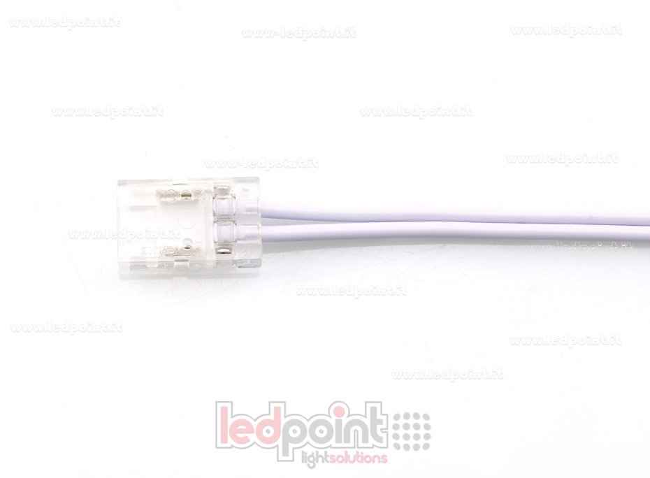 Conector con cable de 15cm para tiras monocromáticas con PCB de 8mm, versión reducida C3M-CST-W15-c1