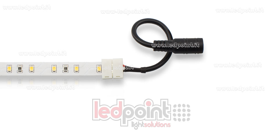 Conector para conexión de tiras 2835 y 5050 (10mm) monocromáticas, 20-22 AWG 6A, con conector 25mm C5M-CST-C25