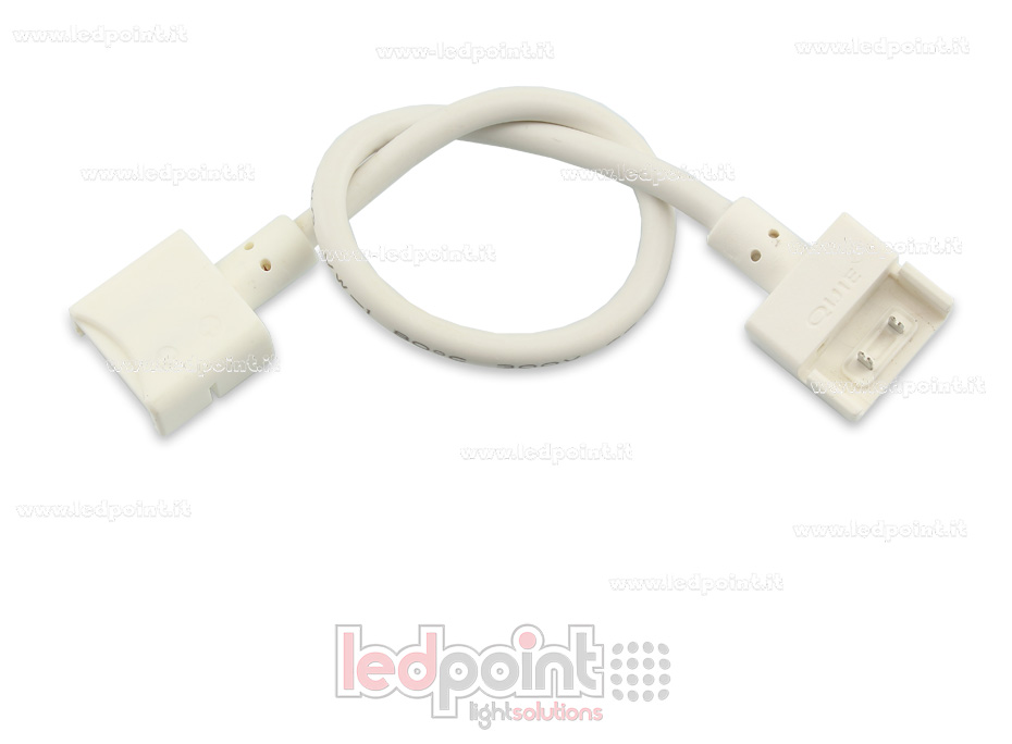 Conector doble IP67 con cable de 14cm, 20 AWG, para tiras de led 2835 y 5050 monocromáticas (PCB 10mm), versión reducida C5MW2-CST-W14-CST-s1
