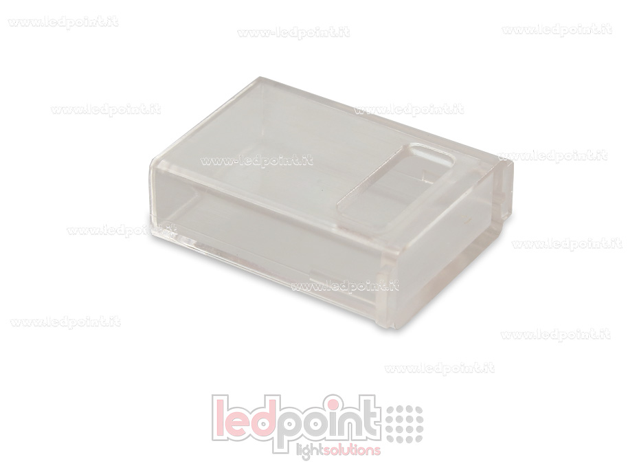 Conector doble IP67 con cable de 14cm, 20 AWG, para tiras de led 2835 y 5050 monocromáticas (PCB 10mm), versión reducida C5MW2-CST-W14-CST-s1