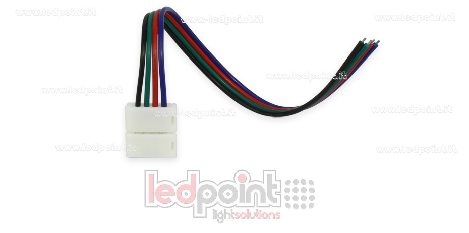 Conector con cable de 14 cm para tiras 5050 RGB C5R-CST-W14