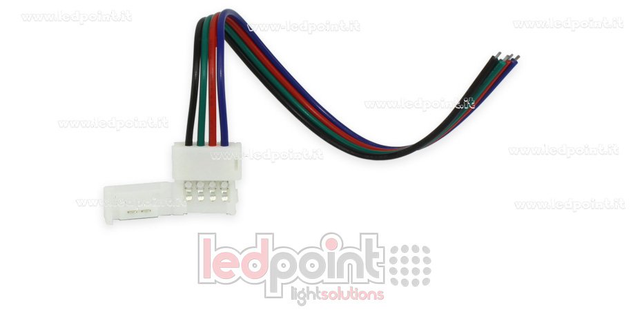 Conector con cable de 14 cm para tiras 5050 RGB C5R-CST-W14