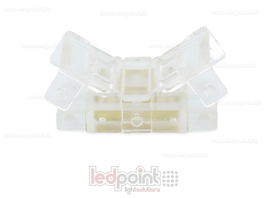 Conector transparente de 2 pines para la unión de tiras LED con PCB de 8mm CC082R-BST-ST